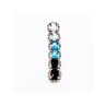 925 Sterling Silver Goshenite, Topaz & Tourmaline Pendant