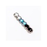 925 Sterling Silver Goshenite, Topaz & Tourmaline Pendant