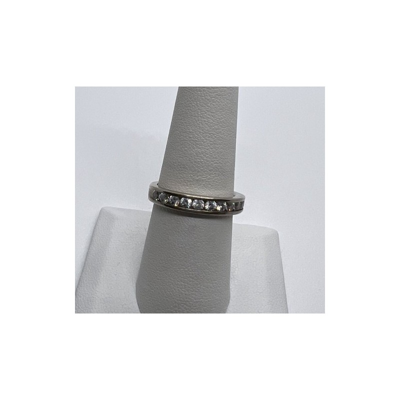 925 Sterling Silver CZ Ring Size 7