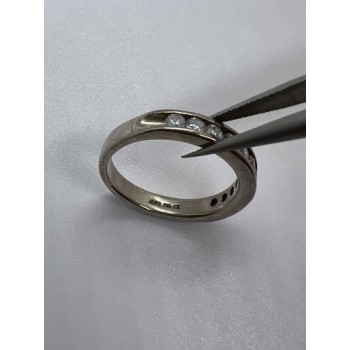 925 Sterling Silver CZ Ring Size 7