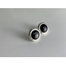 925 Sterling Silver Black Onyx Classic Stud Earrings