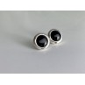 925 Sterling Silver Black Onyx Classic Stud Earrings