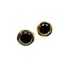925 Sterling Silver Black Onyx Classic Stud Earrings