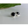 925 Sterling Silver Black Onyx Classic Stud Earrings