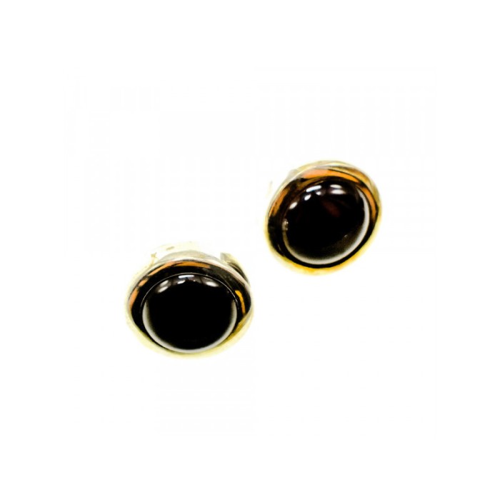 925 Sterling Silver Black Onyx Classic Stud Earrings