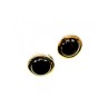 925 Sterling Silver Black Onyx Classic Stud Earrings