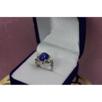 925 STERLING SILVER STAR SAPPHIRE RING SIZE 5.5