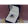 925 STERLING SILVER STAR SAPPHIRE RING SIZE 5.5