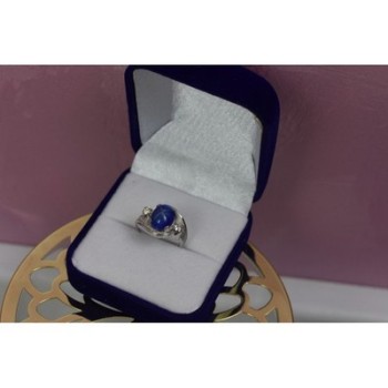 925 STERLING SILVER STAR SAPPHIRE RING SIZE 5.5