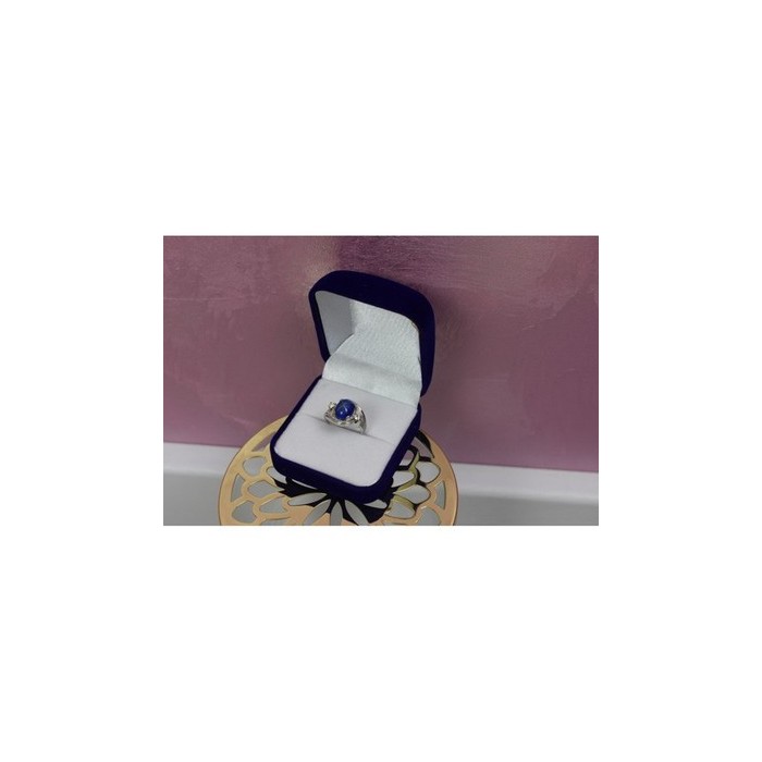 925 STERLING SILVER STAR SAPPHIRE RING SIZE 5.5