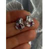 925 Sterling Silver Mystic Topaz Earrings Length 0.60 inch