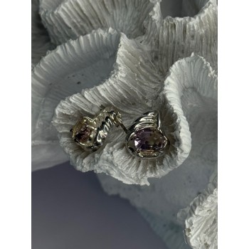 925 Sterling Silver Mystic Topaz Earrings Length 0.60 inch