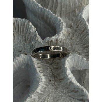 925 Sterling Silver Love Happiness Peace Magic Ring Size 8