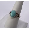 925 Sterling Silver Larimar Ring Size 8