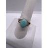 925 Sterling Silver Larimar Ring Size 8