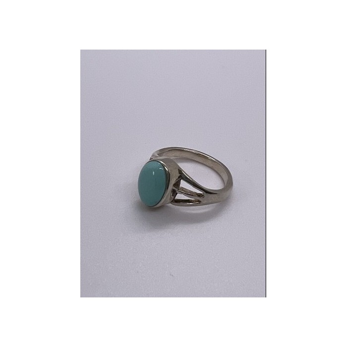 925 Sterling Silver Larimar Ring Size 8