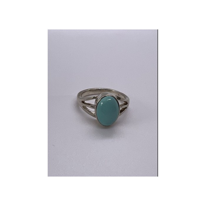 925 Sterling Silver Larimar Ring Size 8
