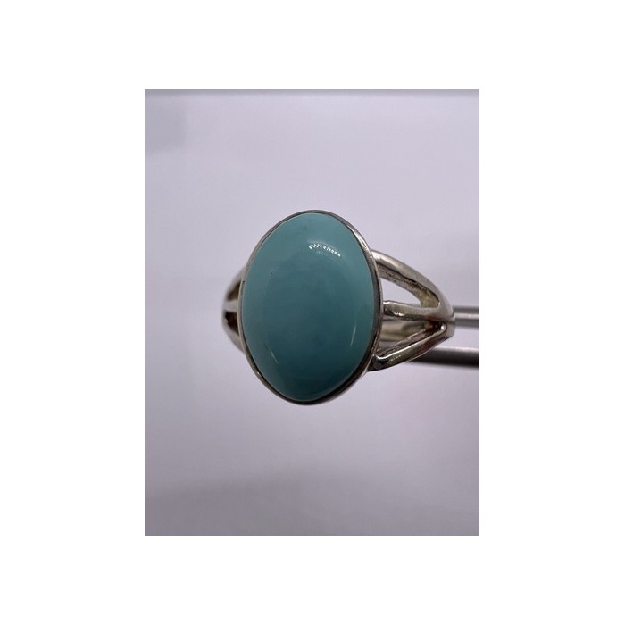 925 Sterling Silver Larimar Ring Size 8