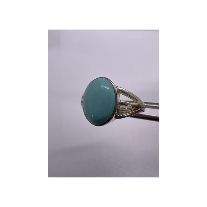 925 Sterling Silver Larimar Ring Size 8