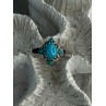 Bbj 925 Sterling Silver Turquoise Ring Size 9.5