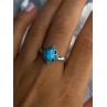 Bbj 925 Sterling Silver Turquoise Ring Size 9.5
