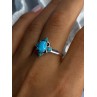 Bbj 925 Sterling Silver Turquoise Ring Size 9.5
