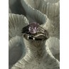 925 Sterling Silver Morganite & Beryl Ring Size 8