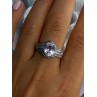 925 Sterling Silver Morganite & Beryl Ring Size 8