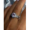 925 Sterling Silver Morganite & Beryl Ring Size 8