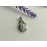 925 Sterling Silver CZ & Marcasites Pendant