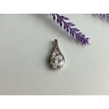 925 Sterling Silver CZ & Marcasites Pendant