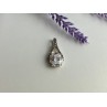 925 Sterling Silver CZ & Marcasites Pendant