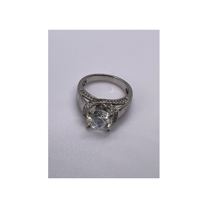 925 Sterling Silver CZ Ring Size 5.5