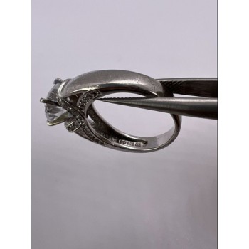 925 Sterling Silver CZ Ring Size 5.5