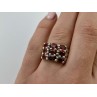 925 Sterling Silver Almandine Ring Size 8