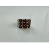 925 Sterling Silver Almandine Ring Size 8