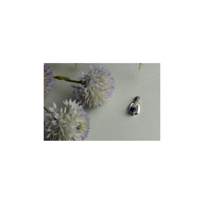 925 Sterling Silver London Blue Topaz Pendant