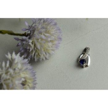 925 Sterling Silver London Blue Topaz Pendant