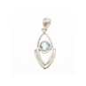 925 Sterling Silver Blue Spinel Pendant
