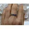 925 Sterling Silver Blue Spinel Ring Size 9