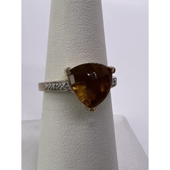 925 Sterling Silver CZ Ring Size 6.5