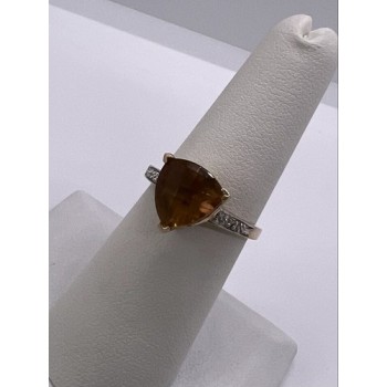 925 Sterling Silver CZ Ring Size 6.5