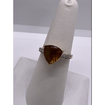 925 Sterling Silver CZ Ring Size 6.5