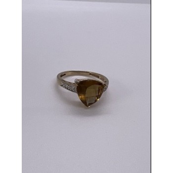 925 Sterling Silver CZ Ring Size 6.5