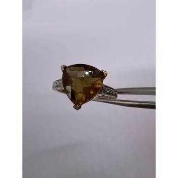 925 Sterling Silver CZ Ring Size 6.5