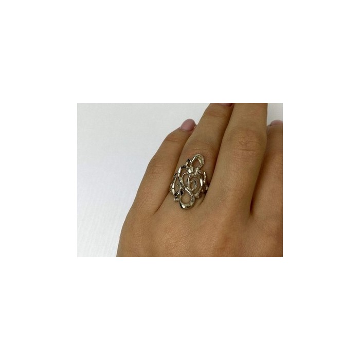 925 Sterling Silver Ring Size 6.5 Italy