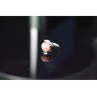 925 Sterling Silver Pink Agate Ring Size 6.5