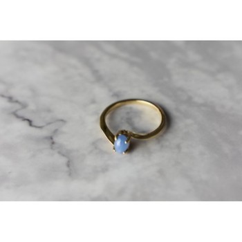 10K YELLOW GOLD STAR SAPPHIRE RING SIZE 5.5