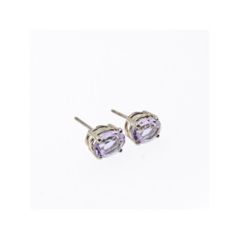 925 Sterling Silver Iolite Stud Earrings