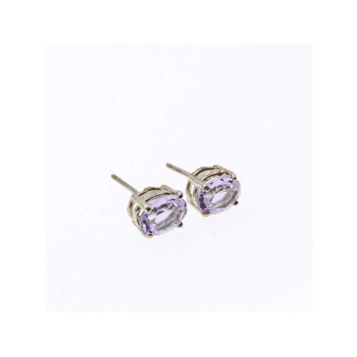 925 Sterling Silver Iolite Stud Earrings